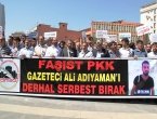 PKK'nın kaçırdığı gazeteci için eylem