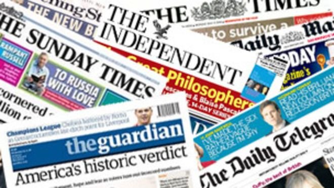 İngiliz gazetelerinde bugün (16 Mart)
