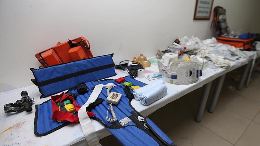 PKK'lıların çaldığı tıbbi malzemeler ele geçirildi