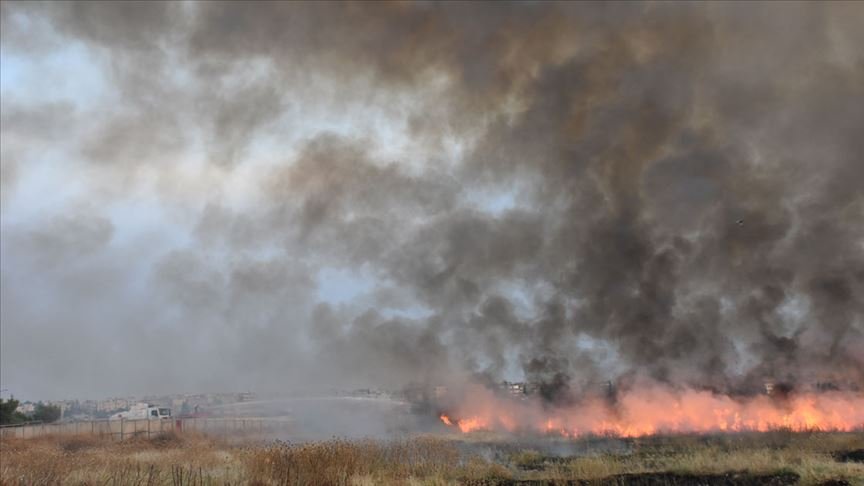 YPG işgalindeki bölgelerde yangın tehdidi