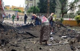 Reyhanlı'da patlama anı